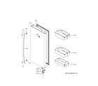 GE GNE29GMKQES fresh food door - rh diagram