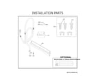 GE GDF511PGR1BB installation parts diagram