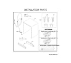 GE GDF535PGR1WW installation parts diagram