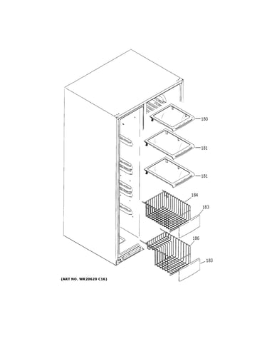 Freezer shelves