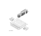 GE GDF630PGM1BB lower rack assembly diagram