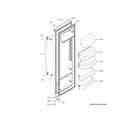 GE GSS25GSHNCSS fresh food door diagram