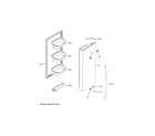 GE GYE18JSLPFSS fresh food door - rh diagram