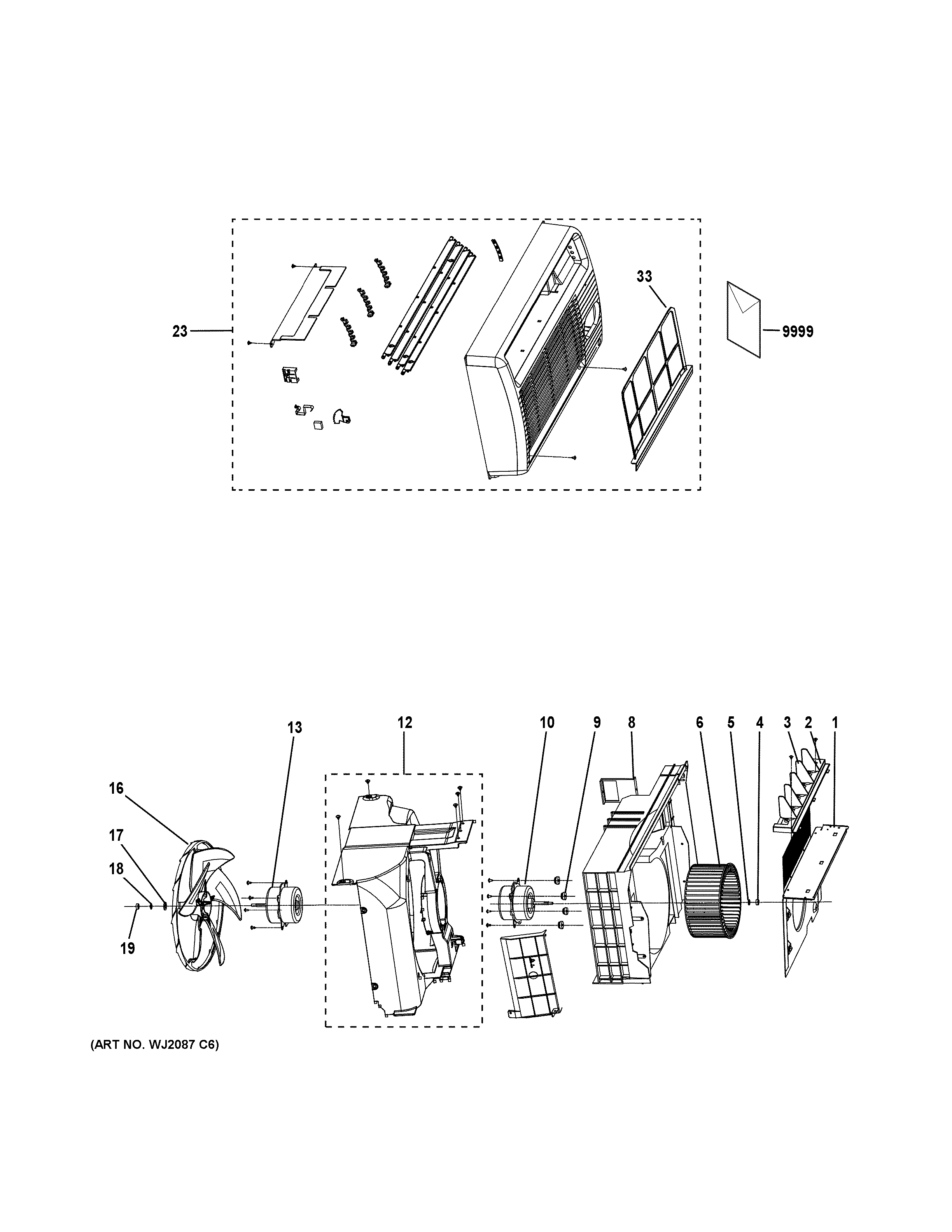 Grille & chassis parts