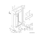 GE CSB48WP2RBS1 case parts diagram