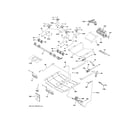 GE JGS760SP3SS gas & burner parts diagram