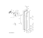 GE PSB48YSRBSS freezer door diagram