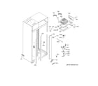 GE PSB48YSRBSS freezer section diagram