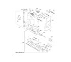 GE ZISB420DPBII ice maker & dispenser diagram