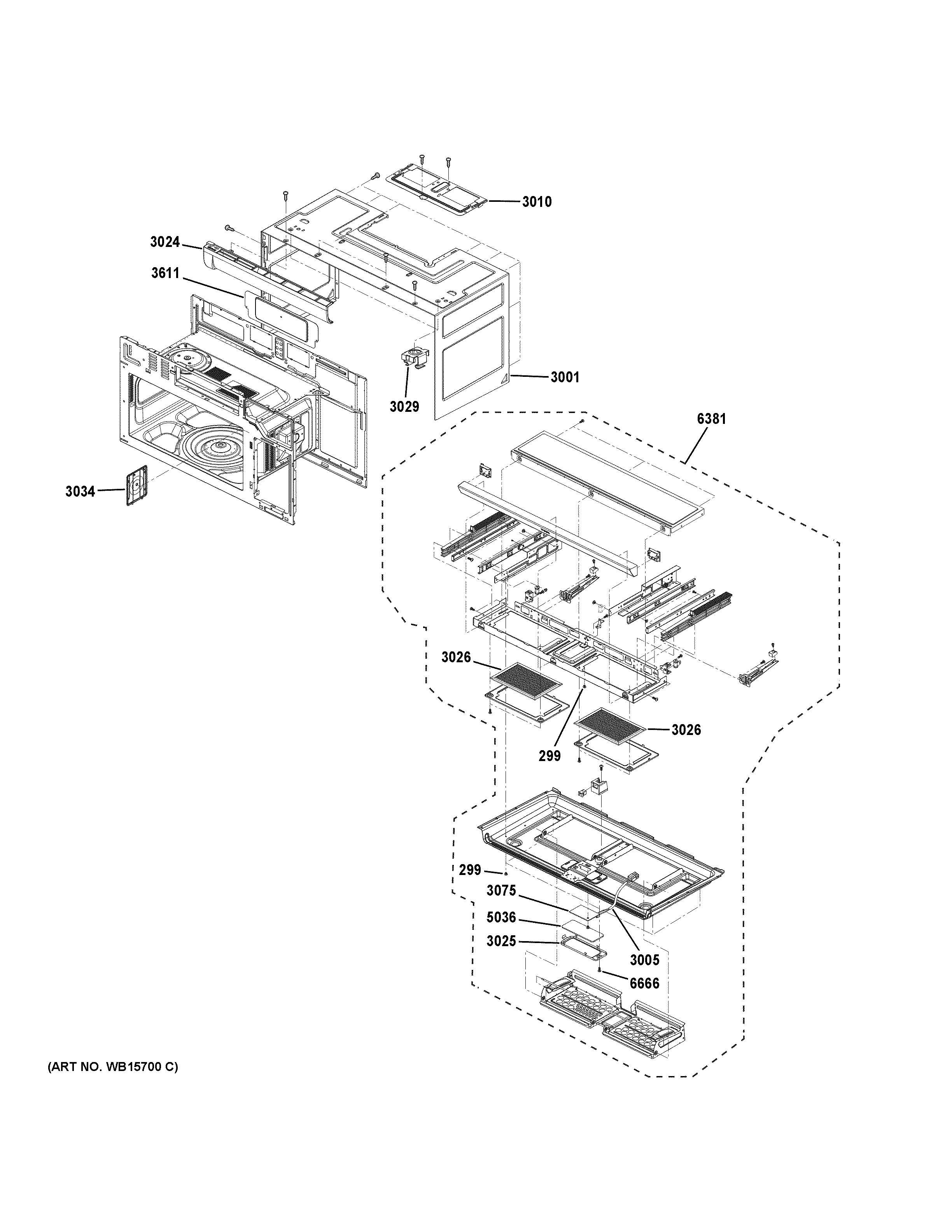 Oven cavity parts