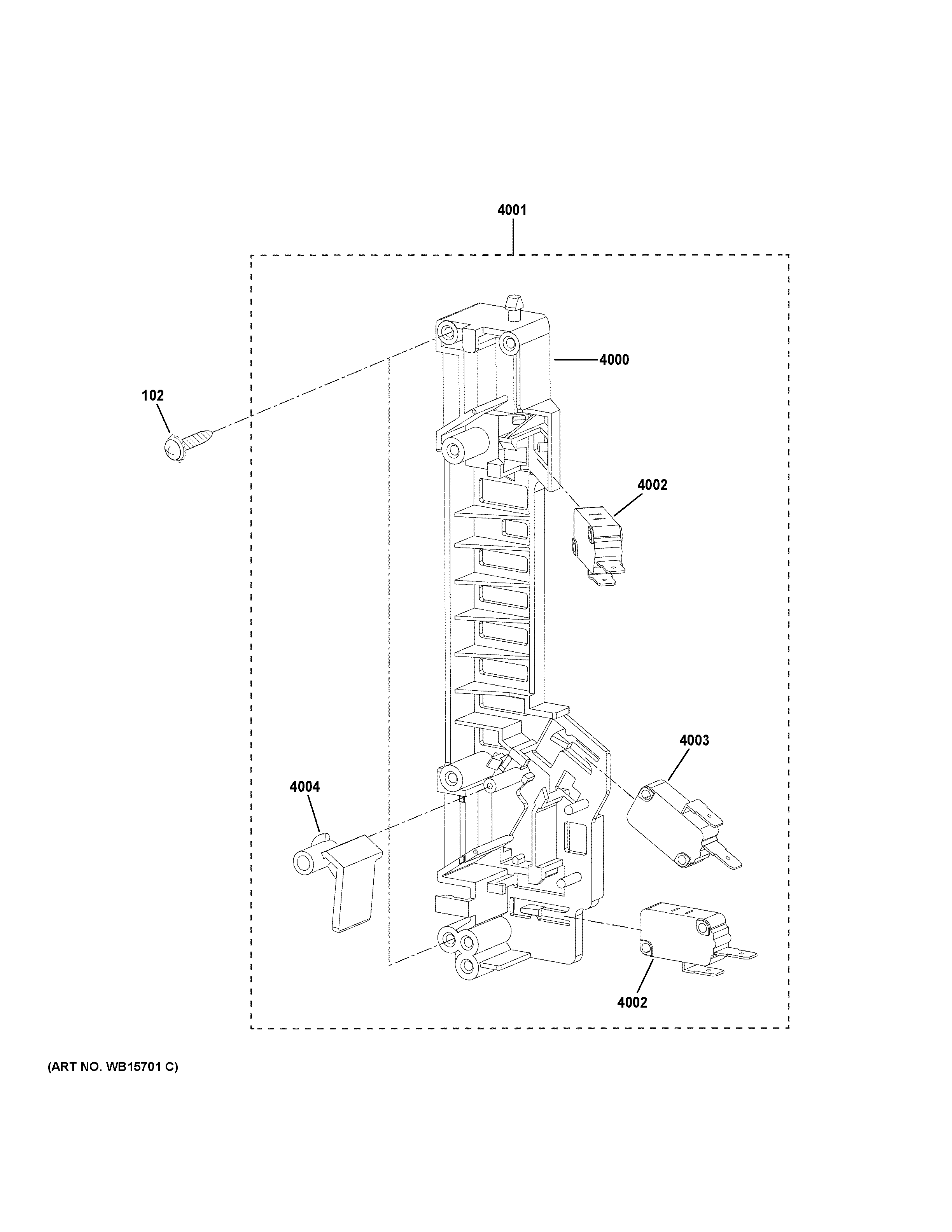 Latch board parts