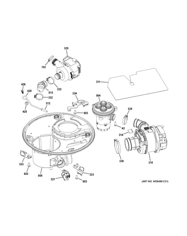 Sump & motor mechanism
