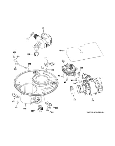 Sump & motor mechanism