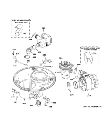 Sump & motor mechanism