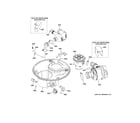 GE ZDT800SPF1SS sump & motor mechanism diagram