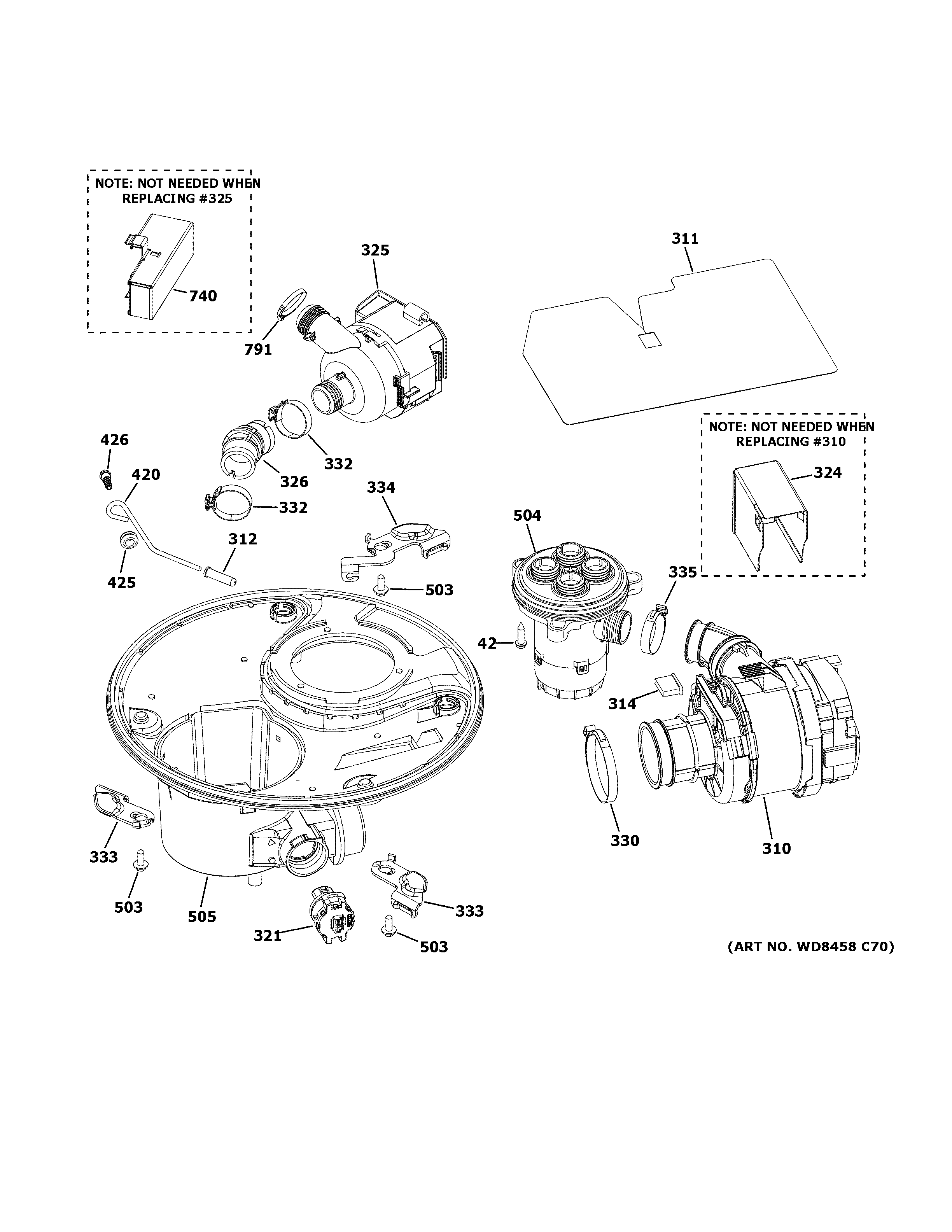 Sump & motor mechanism