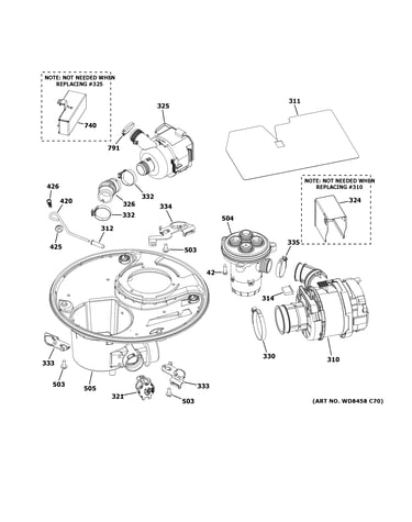 Sump & motor mechanism