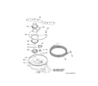 GE ZDT915SPJ0SS sump & filter assembly diagram