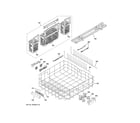 GE ZDT975SSJ0SS lower rack assembly diagram