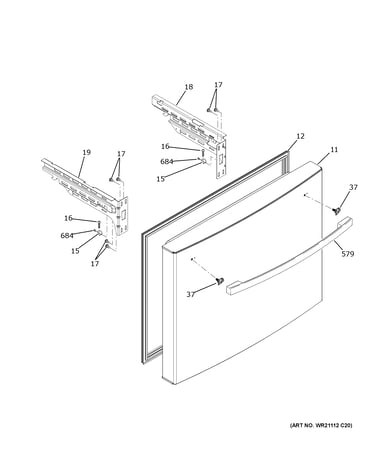 Freezer door