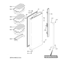 GE CWE19SP2NLS1 fresh food door - lh diagram