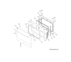 GE JKD3000SN1SS lower door diagram