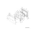 GE CHS900M2N2S5 door diagram