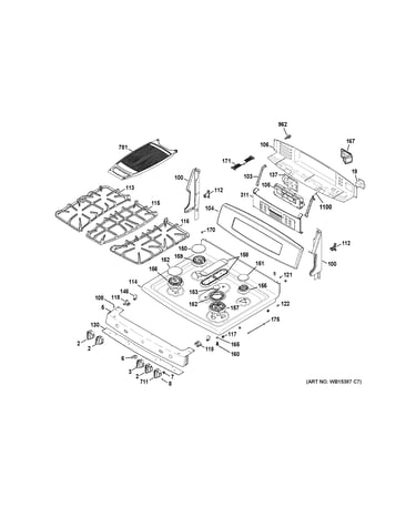 Control panel & cooktop