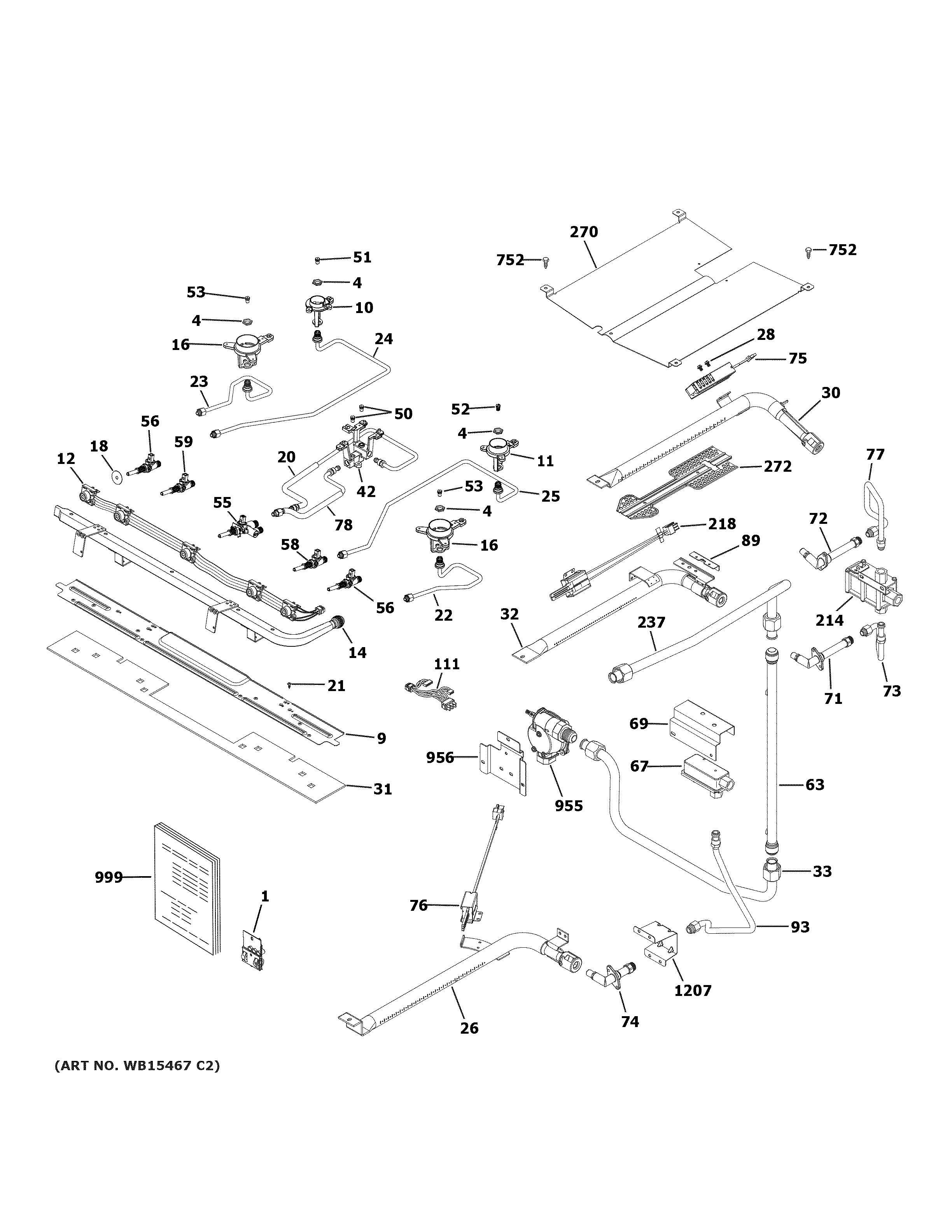 Gas & burner parts