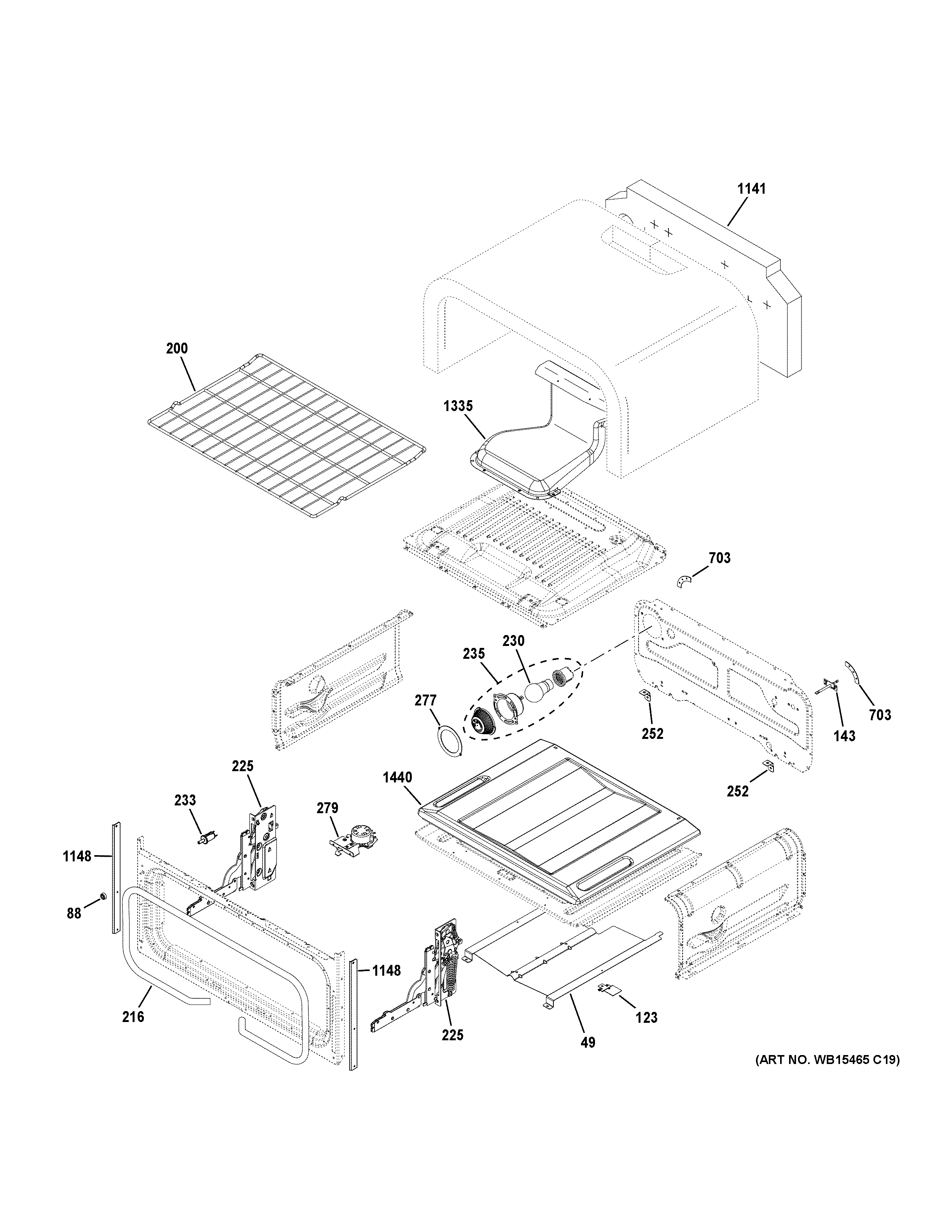 Upper oven