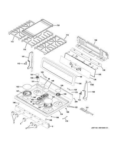Control panel & cooktop