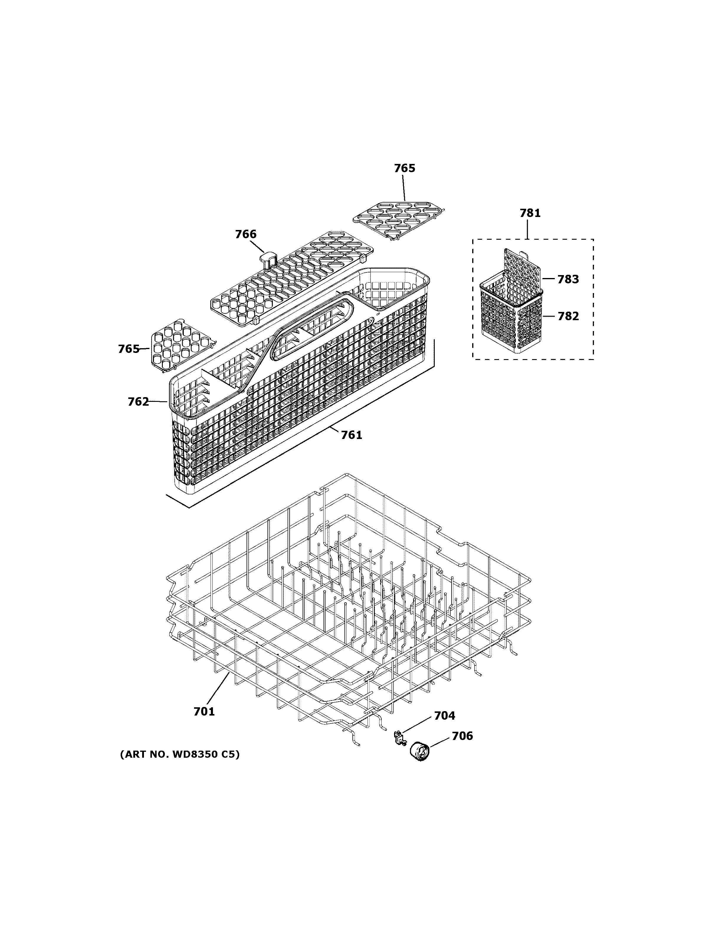 LOWER RACK ASSEMBLY