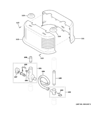 Mixing valve assembly
