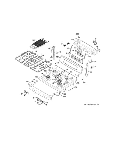 Control panel & cooktop