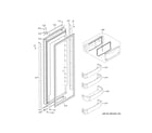 GE ZIS420NPEII fresh food door diagram