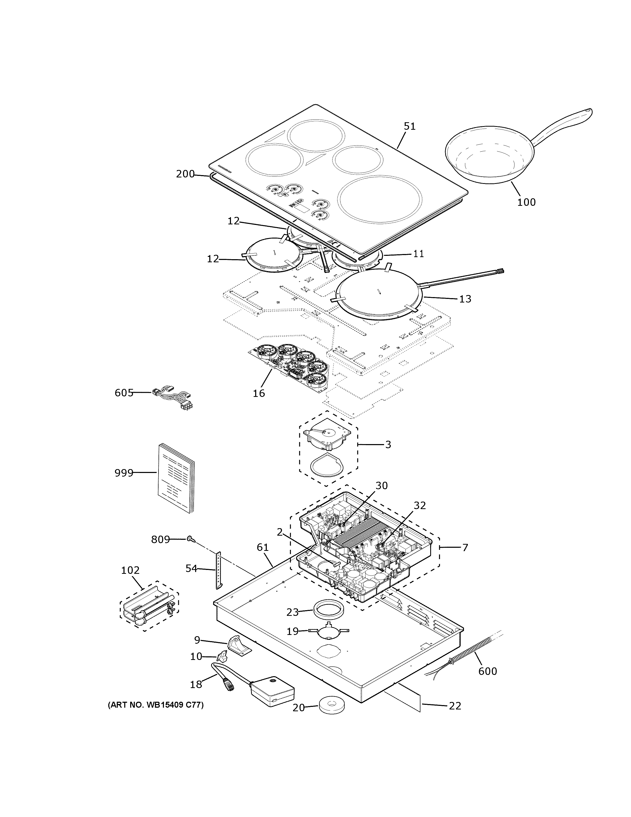 Control panel & cooktop