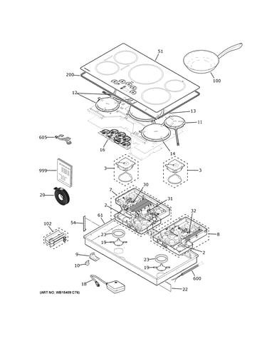 Control panel & cooktop
