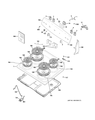 Control panel & cooktop
