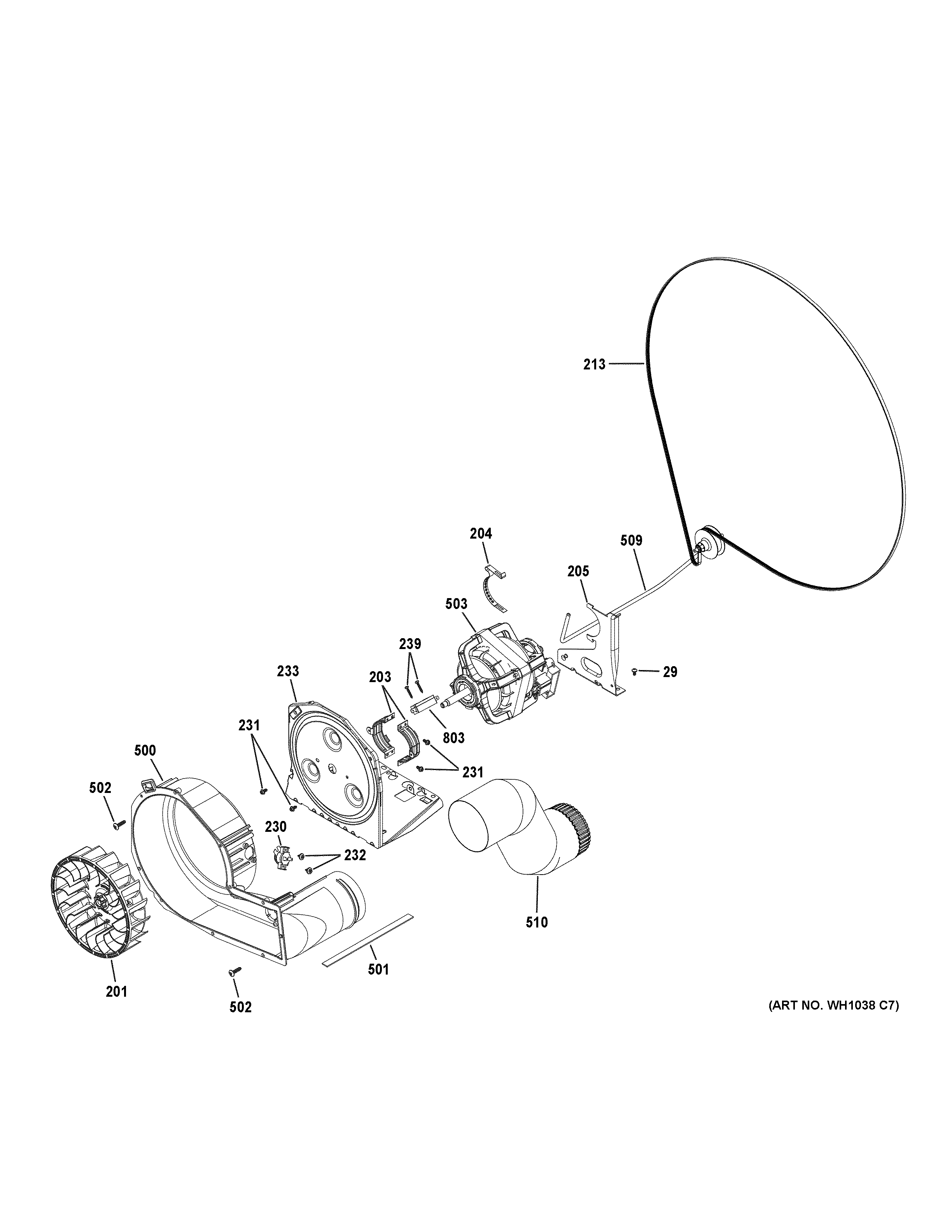 Blower & motor assembly