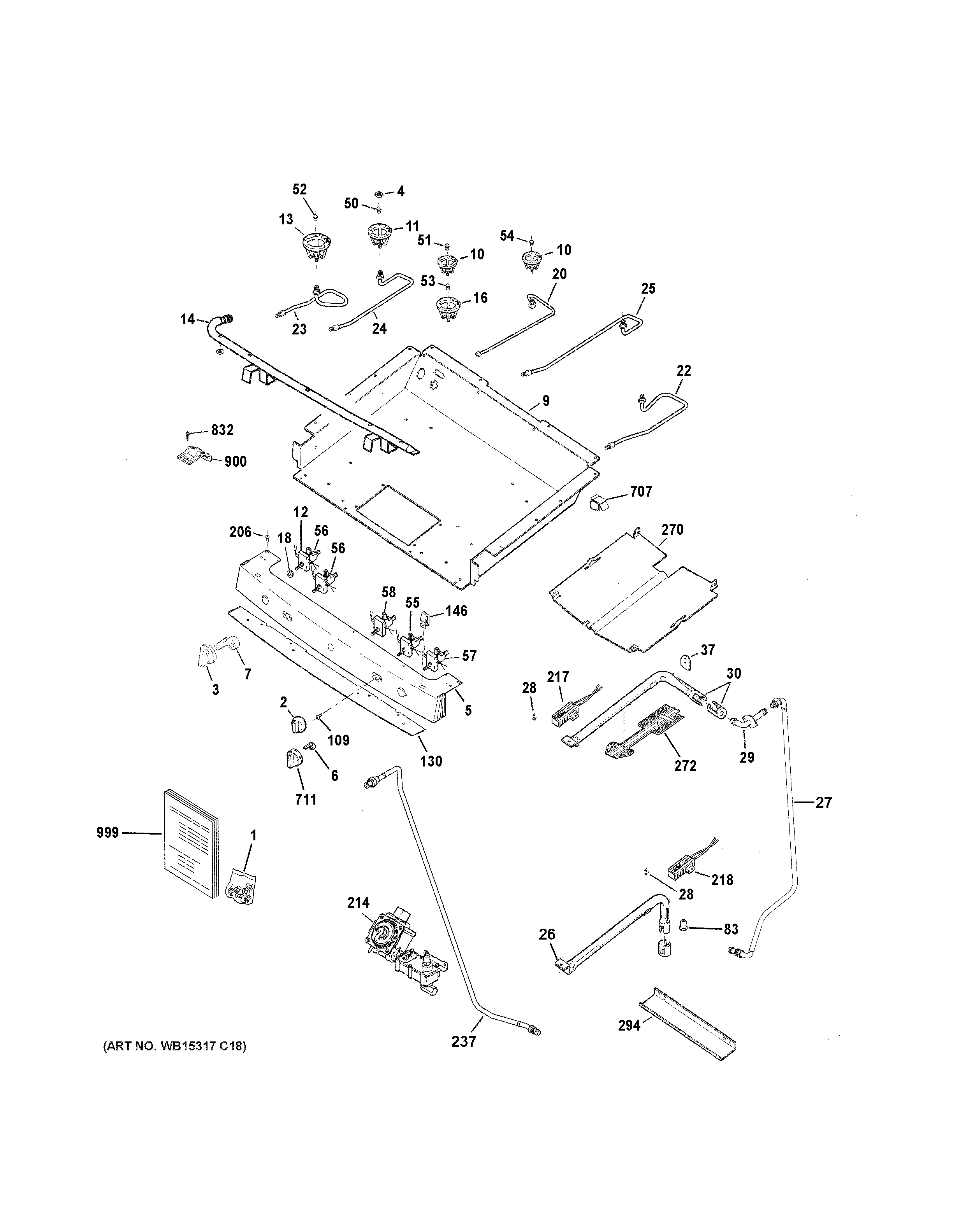 Gas & burner parts