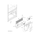 GE GYE18JEMTFDS freezer section diagram