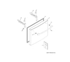 GE GWE19JGLTFWW freezer door diagram