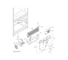 GE GWE19JGLTFWW freezer section diagram