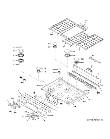 Control panel & cooktop