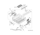 GE ZDT925SIN5II upper rack assembly diagram