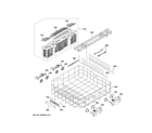 GE ZDT925SIN5II lower rack assembly diagram