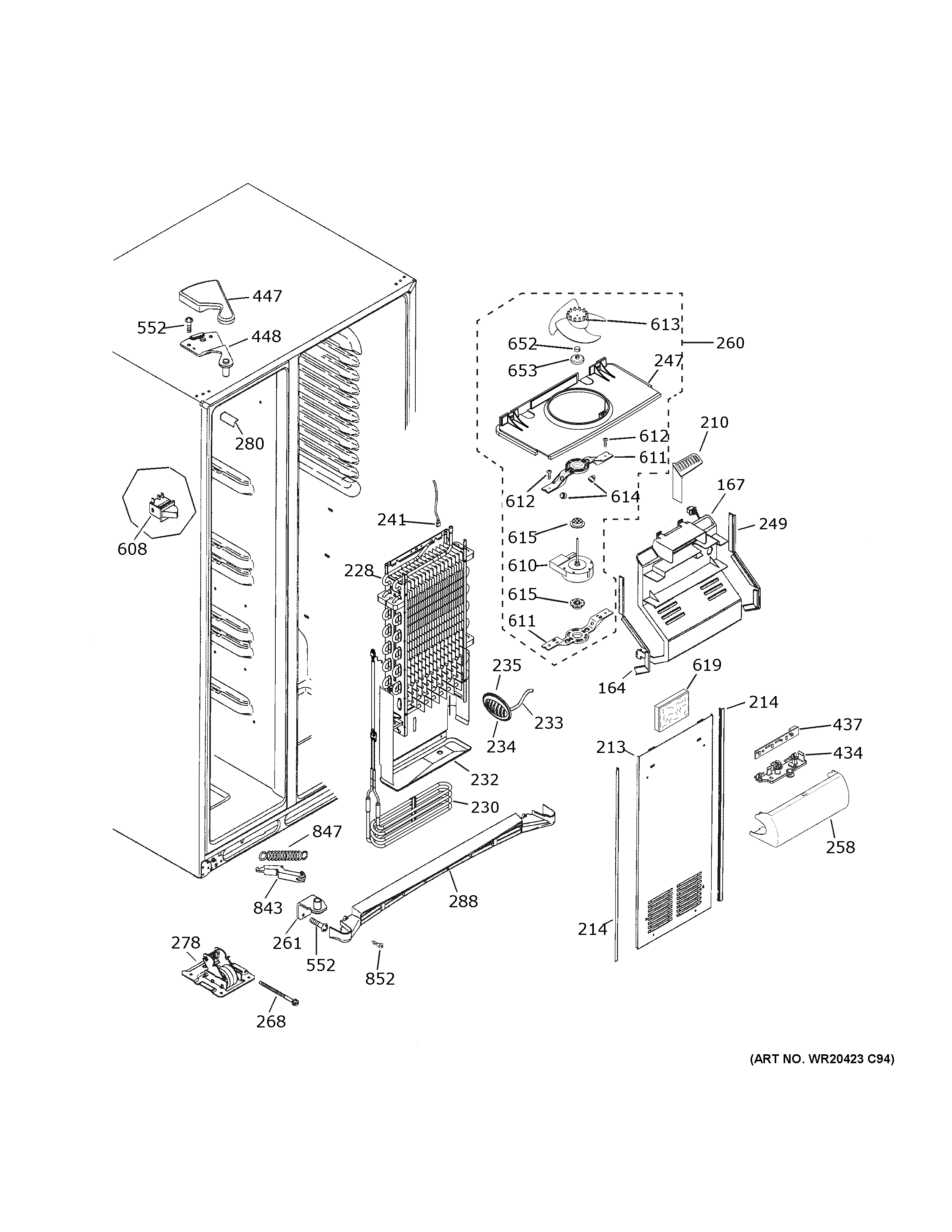 Freezer section