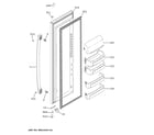 GE GZS22DMJWFES fresh food door diagram