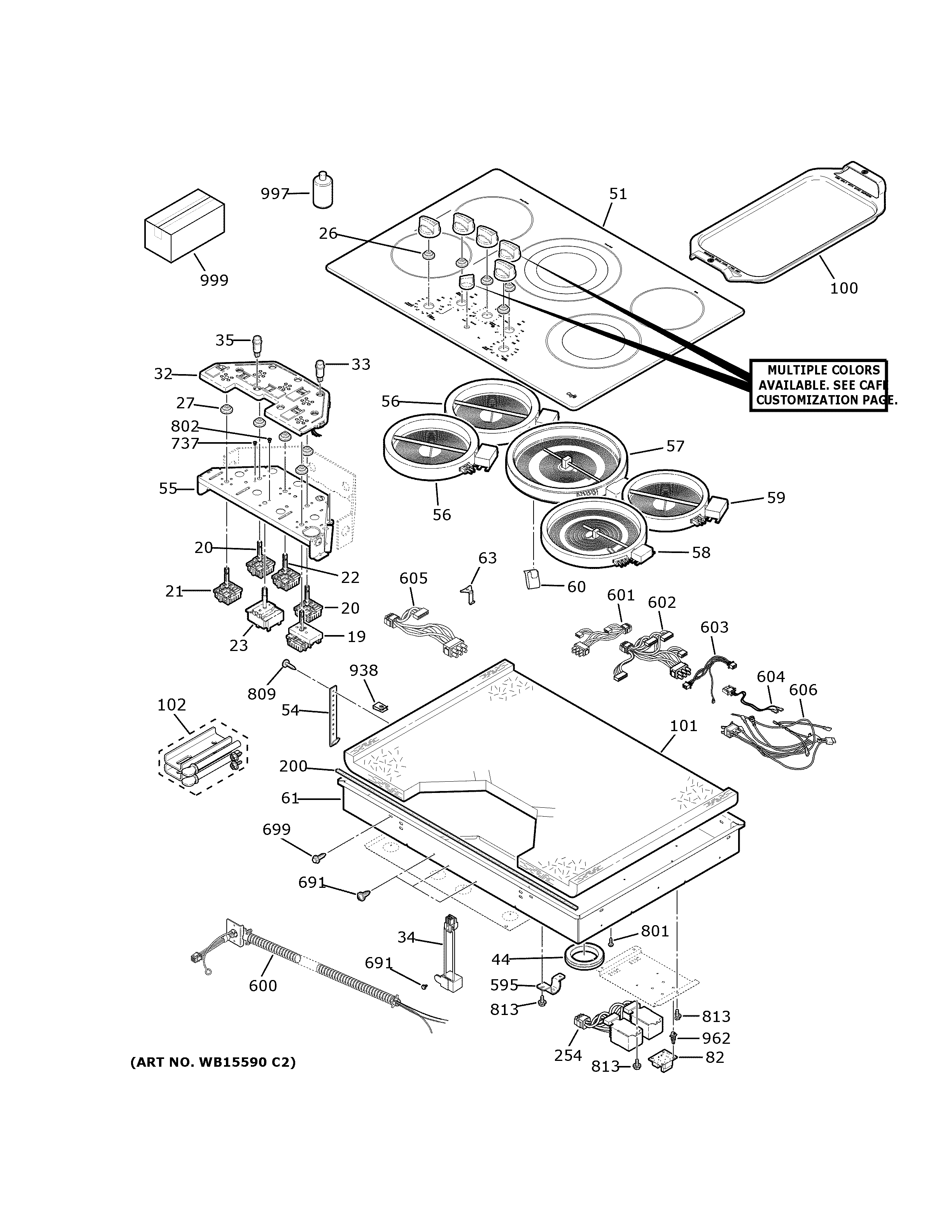 CONTROL PANEL & COOKTOP