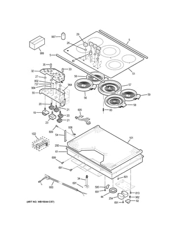 Control panel & cooktop